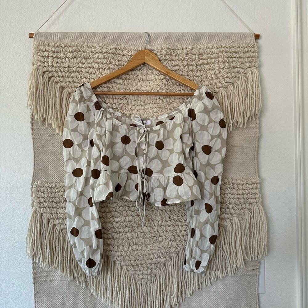Jacquie the Label Daisy Crop Blouse NEW